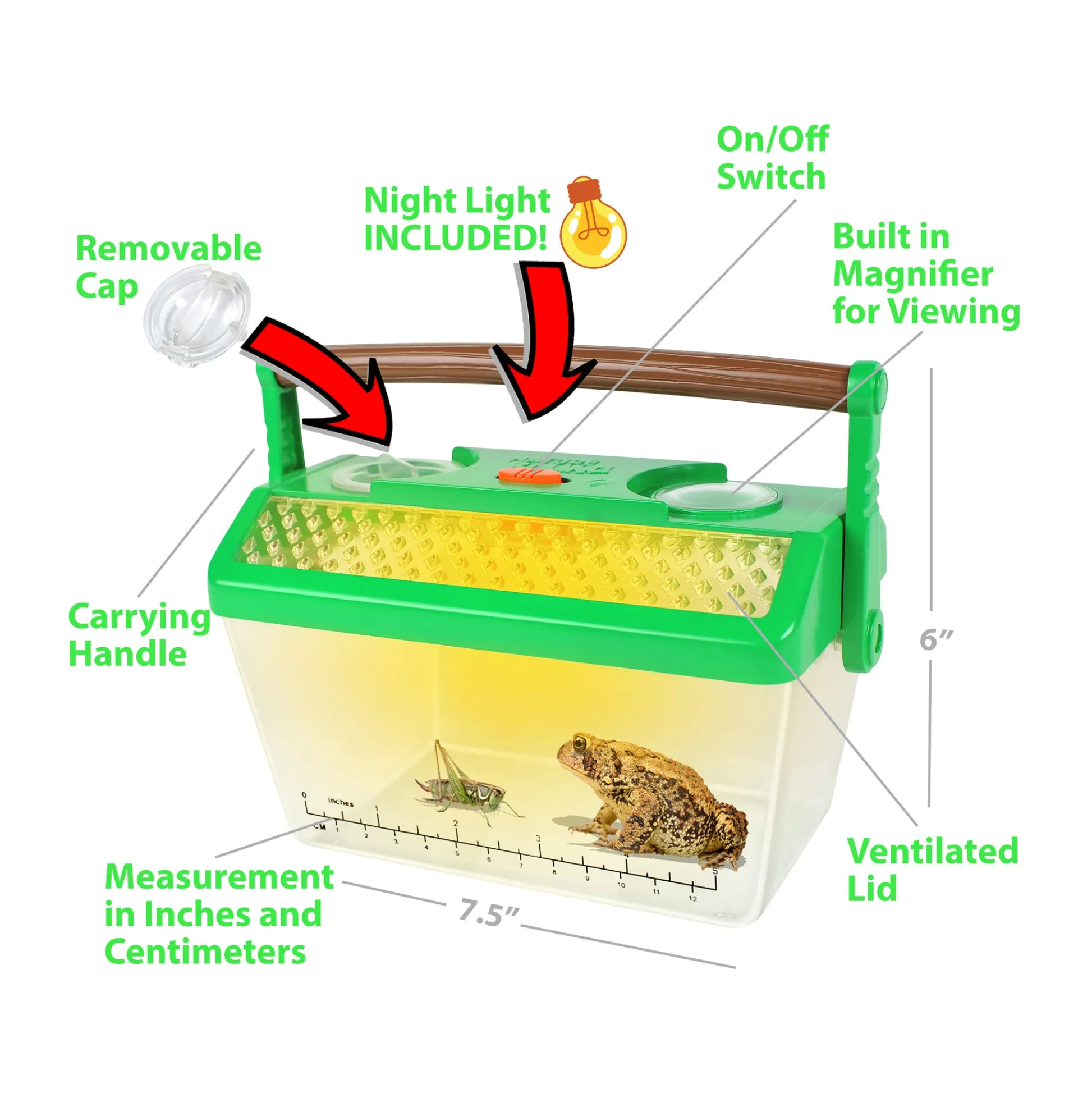 AreYouGame Nature Bound Bug Catcher Critter Barn Habitat with Built-in Light* Science & Discovery