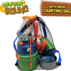 Flat River Group Nature Bound Camp Cookout Set with Light & Sound Burner for Kids, 15pc Set* Kitchens & Play Food|Dress Up