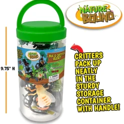 Flat River Group Nature Bound Critter Wonderland Bucket - 21pc Explore & Learn Set* Animal Figures|Dress Up