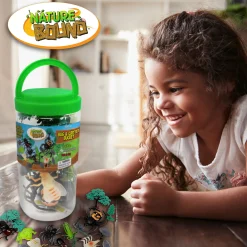 Flat River Group Nature Bound Critter Wonderland Bucket - 21pc Explore & Learn Set* Animal Figures|Dress Up