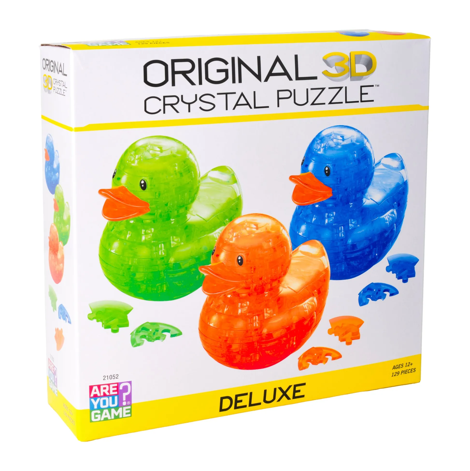 AreYouGame Neon Blast 3D Crystal Puzzle - Deluxe Rubber Ducks Trio* Puzzles