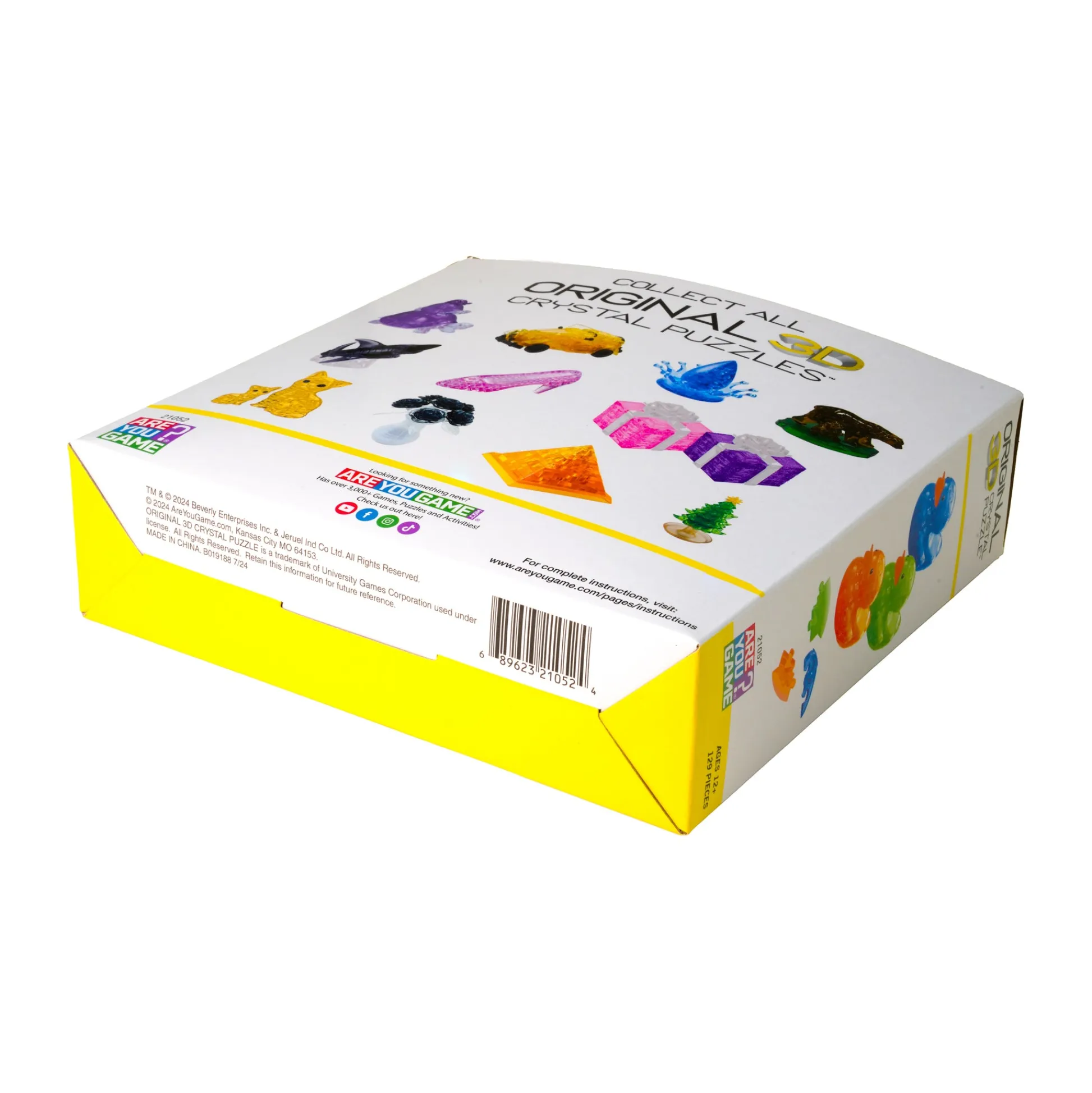 AreYouGame Neon Blast 3D Crystal Puzzle - Deluxe Rubber Ducks Trio* Puzzles