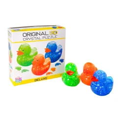 AreYouGame Neon Blast 3D Crystal Puzzle - Deluxe Rubber Ducks Trio* Puzzles