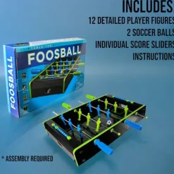 Calendar Holdings, LLC Neon Foosball Tabletop Game - Compact & Colorful Kickoff* Role-Playing Games|Board Games