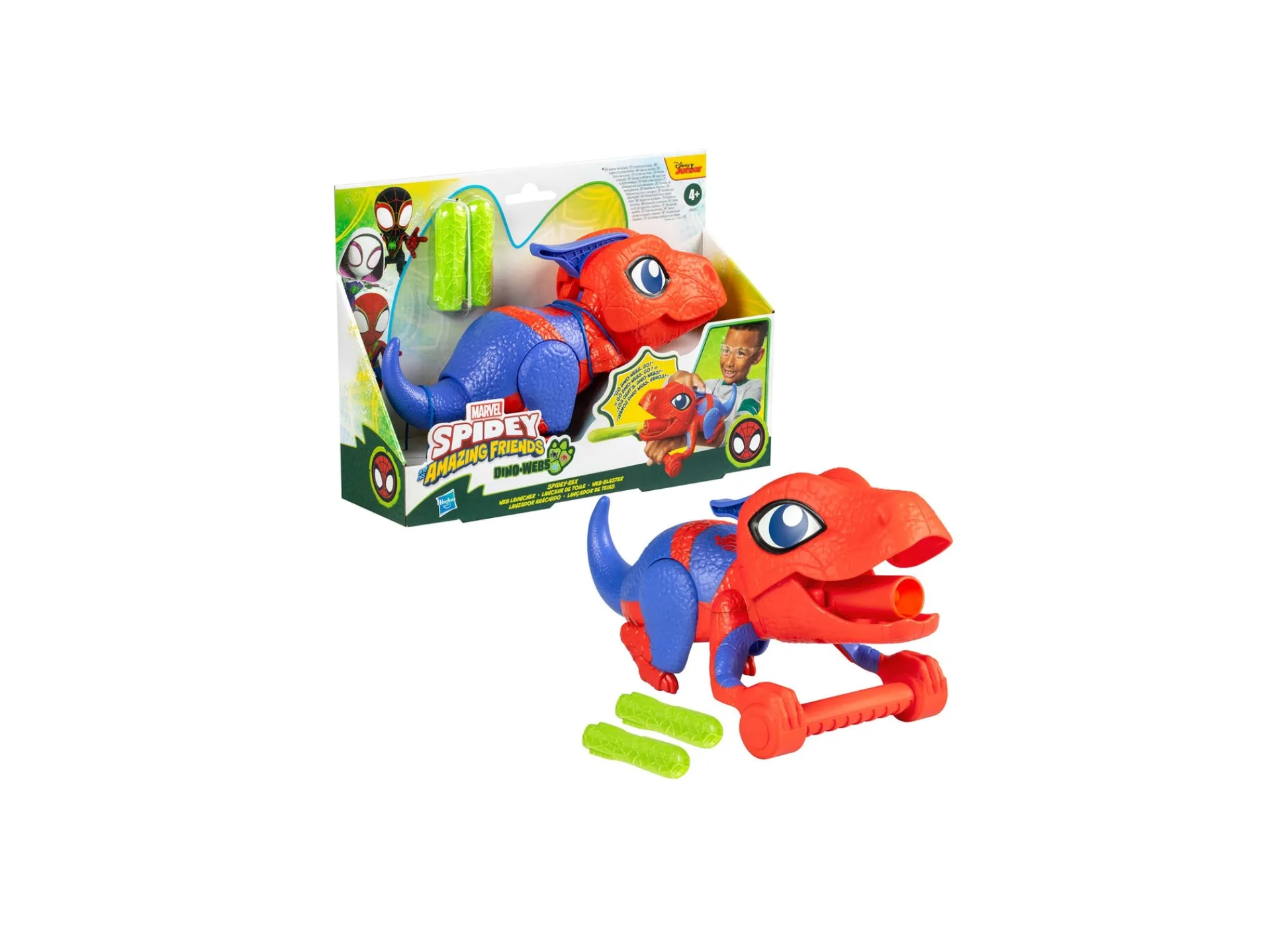 Macy's - Supplier NERF Spidey-Rex Web Launcher - Spidey and His Amazing Friends Dino-Webs* Nerf & Toy Blasters|Nerf & Toy Blasters