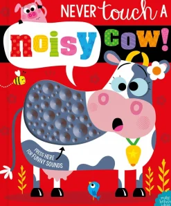 Readerlink Distribution Services Never Touch a Noisy Cow! Interactive Sound Board Book*Kids Reading, Writing & Speech|Kids Books