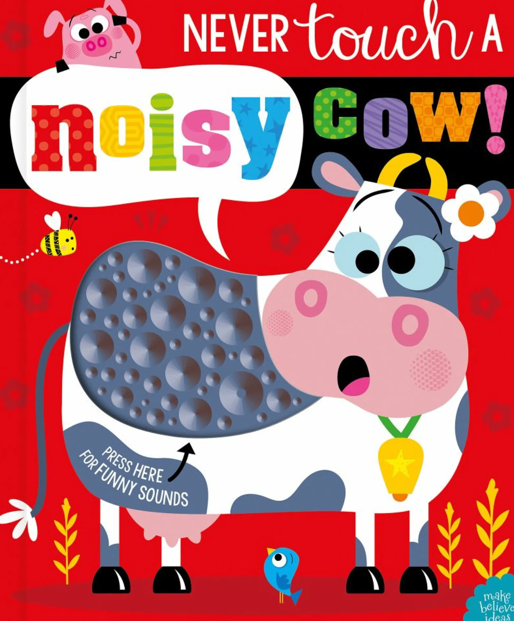 Readerlink Distribution Services Never Touch a Noisy Cow! Interactive Sound Board Book*Kids Reading, Writing & Speech|Kids Books