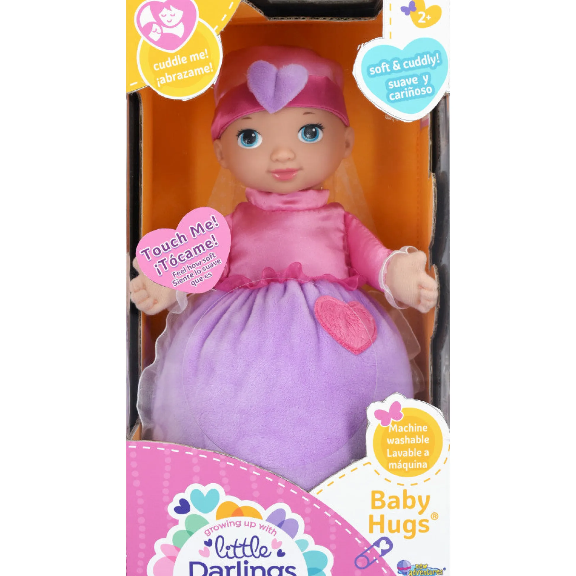 Flat River Group New Adventures 11-inch - Little Darling Baby Hugs Soft Cuddle Doll* Social & Emotional Skills|Baby Dolls
