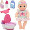 Flat River Group New Adventures Little Darlings - It's My Potty 10 Inch Doll with Chair* Social & Emotional Skills|Baby Dolls