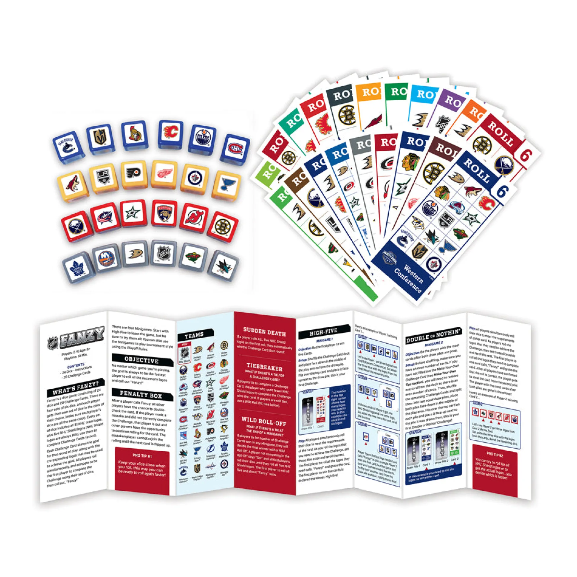 AreYouGame NHL Official Licensed Fanzy Dice Game* Dice, Roll & Write Games