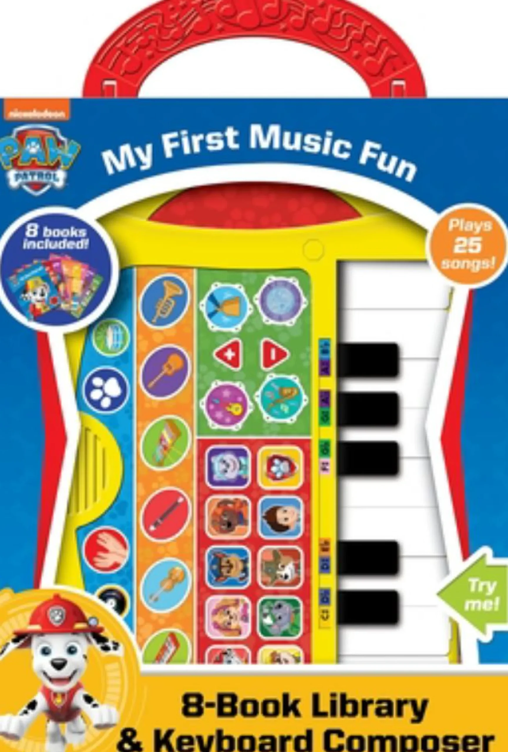 Readerlink Distribution Services Nickelodeon PAW Patrol My First Music Fun 8-Book Set with Keyboard*Kids Preschool Pals|Reading, Writing & Speech