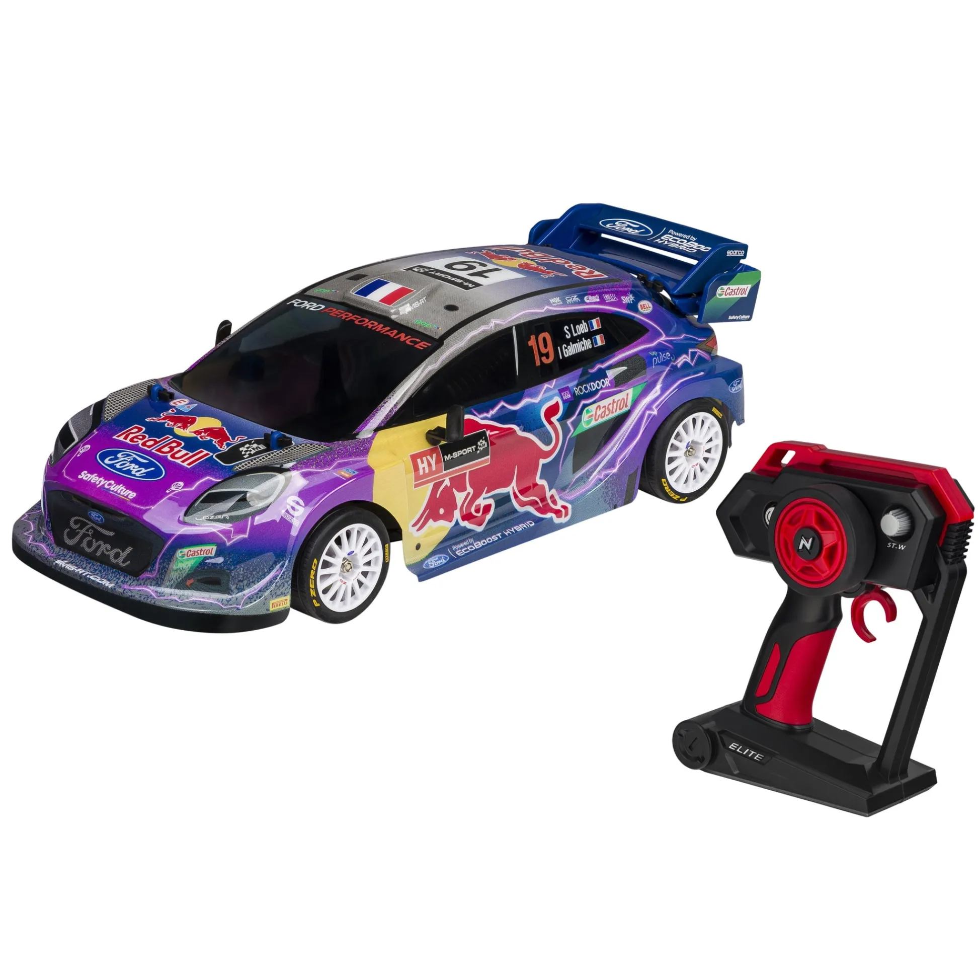 The Distribution Solutions Nikko RC 1:14 Elite Race Car - M-Sport Ford Puma #19 Loeb - Red Bull Rally* Rc Cars & Flight