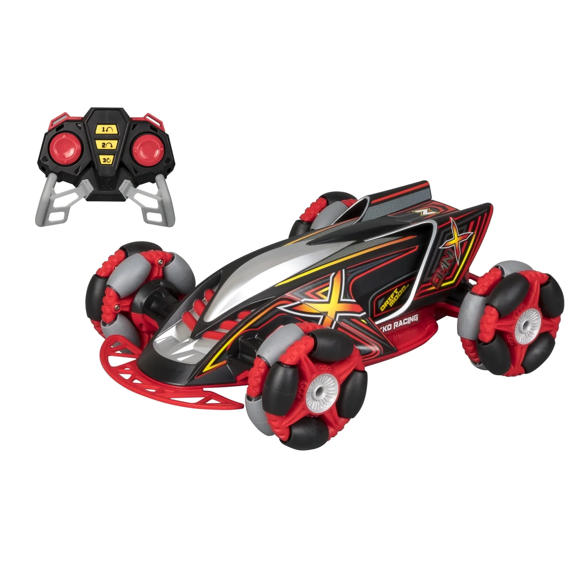 The Distribution Solutions Nikko RC Omni X - Remote Control Drift Car - Black & Red* Rc Cars & Flight