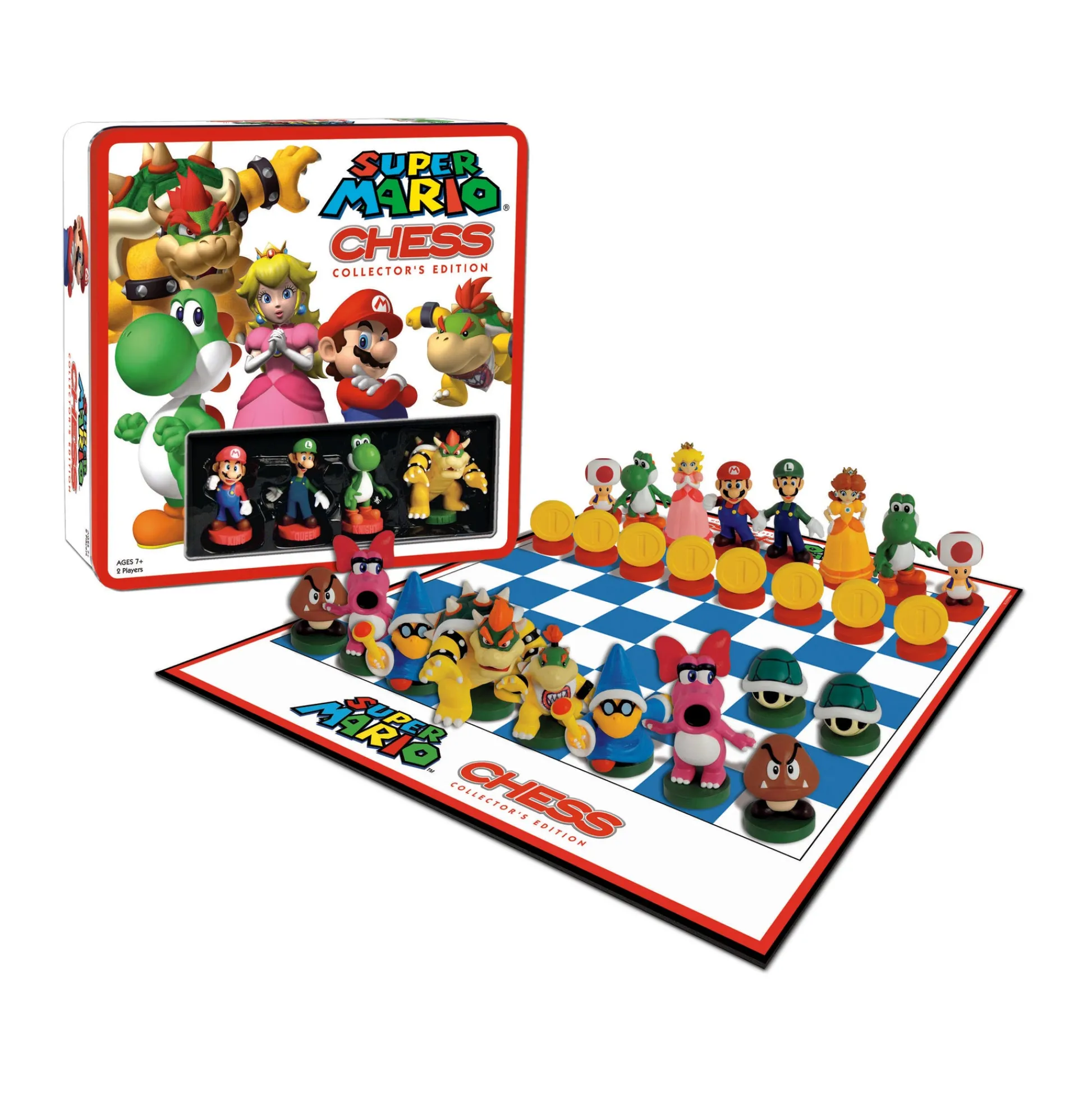 AreYouGame Nintendo Super Mario Chess Collector's Edition - Hand-Painted Chess Set* Role-Playing Games|Board Games