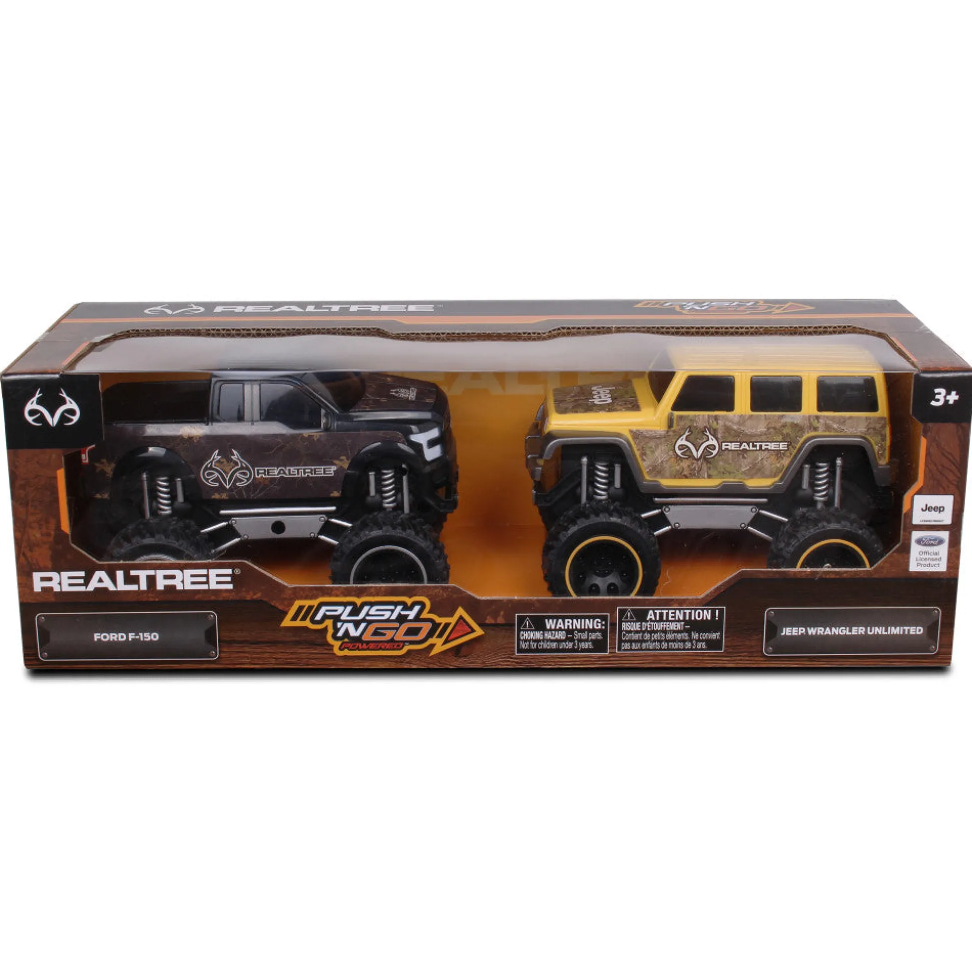 Flat River Group NKOK RealTree Friction-Powered Trucks 2-Pack - Ford F-150 & Jeep Wrangler Unlimited* Social & Emotional Skills