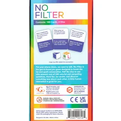 Flat River Group No Filter Candid Conversation Game by Big G Creative, 3+ Players, Ages 12+* Social & Emotional Skills|Family & Entertainments Games