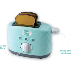 Flat River Group Nothing But Fun Toys My First Toaster - Teal* Kitchens & Play Food|Dress Up