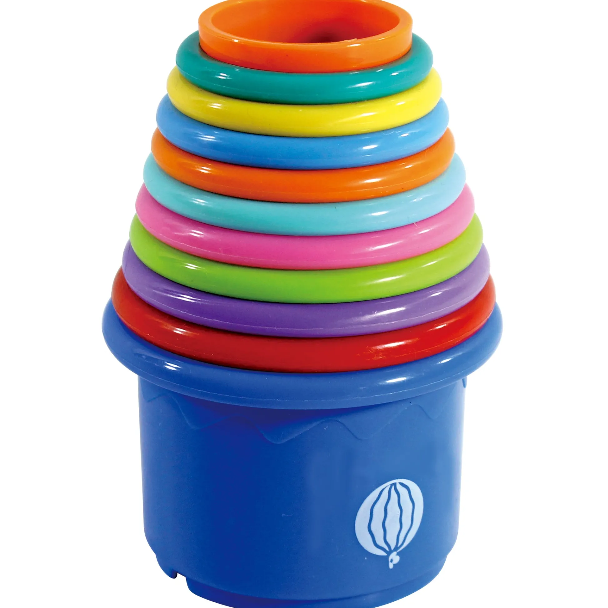 Flat River Group Nothing But Fun Toys Tower of Fun Stacking Cups - 10pc Rainbow Delight* Blocks, Sorting & Stacking Toys
