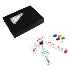 AreYouGame Number Dominoes Premium Double 12 Set with Color-Coded Tiles* Dominoes & Tiles Games
