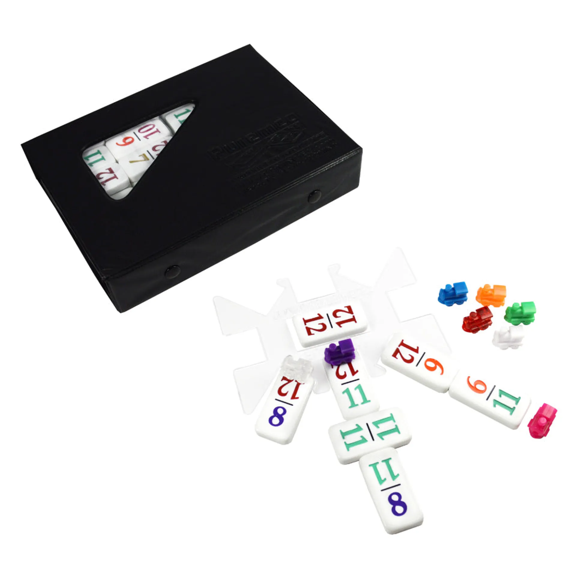 AreYouGame Number Dominoes Premium Double 12 Set with Color-Coded Tiles* Dominoes & Tiles Games