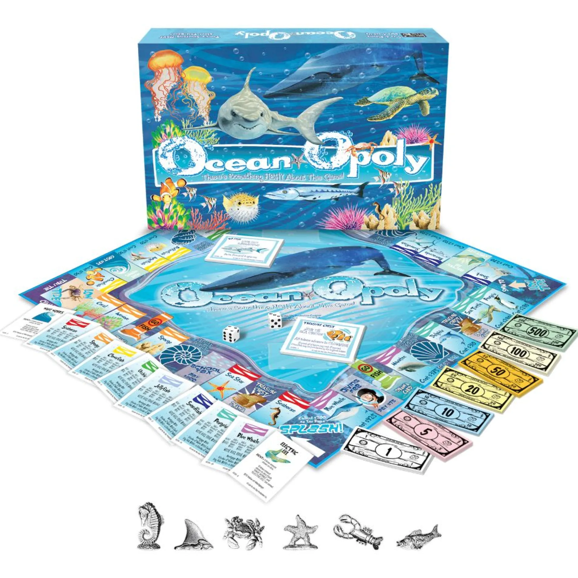 Flat River Group Ocean-Opoly Marine Life Exploration Board Game* Board Games|Role-Playing Games