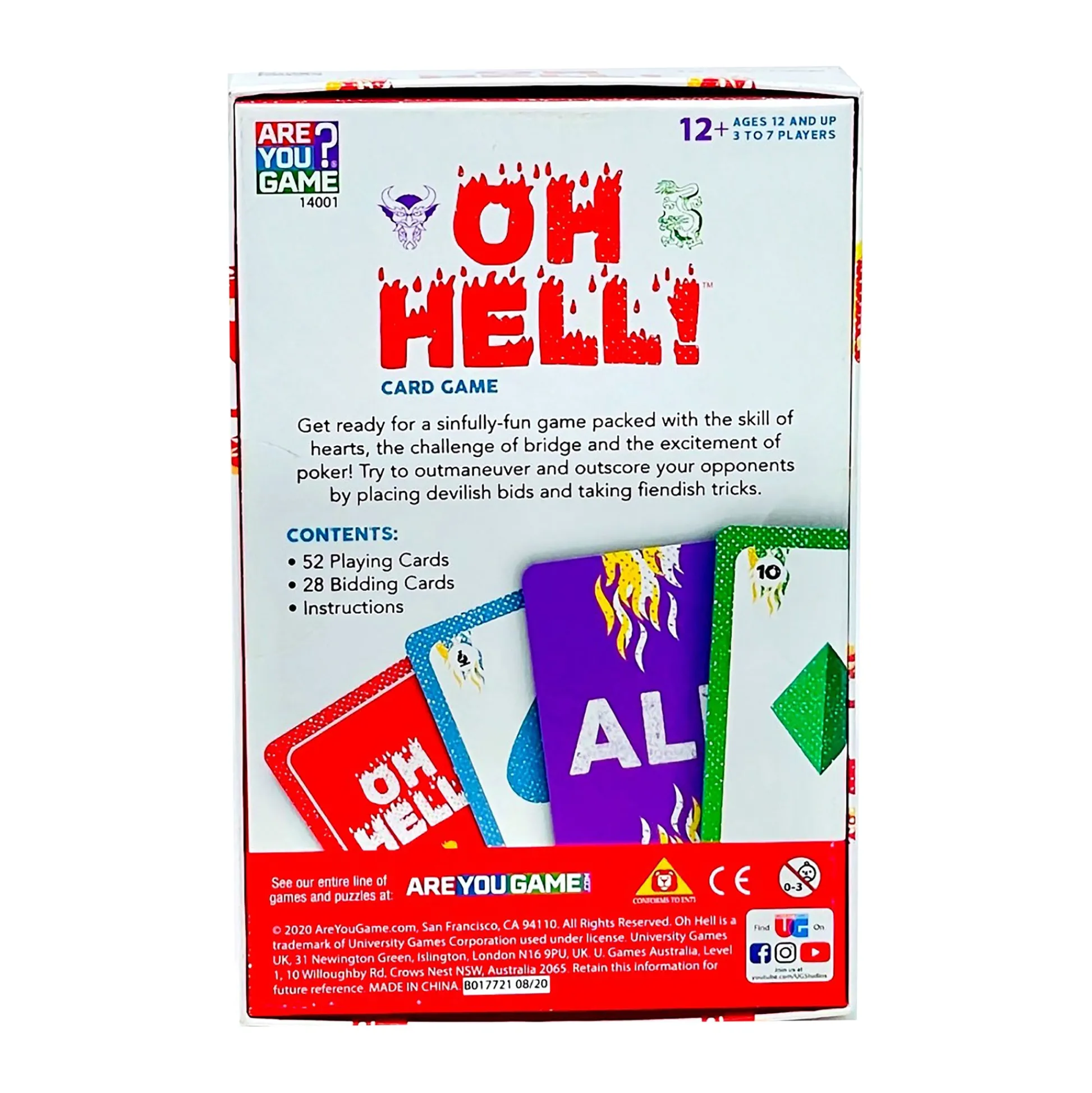 AreYouGame Oh Hell Vintage Card Game: Strategy and Luck Deck Game* Card Games