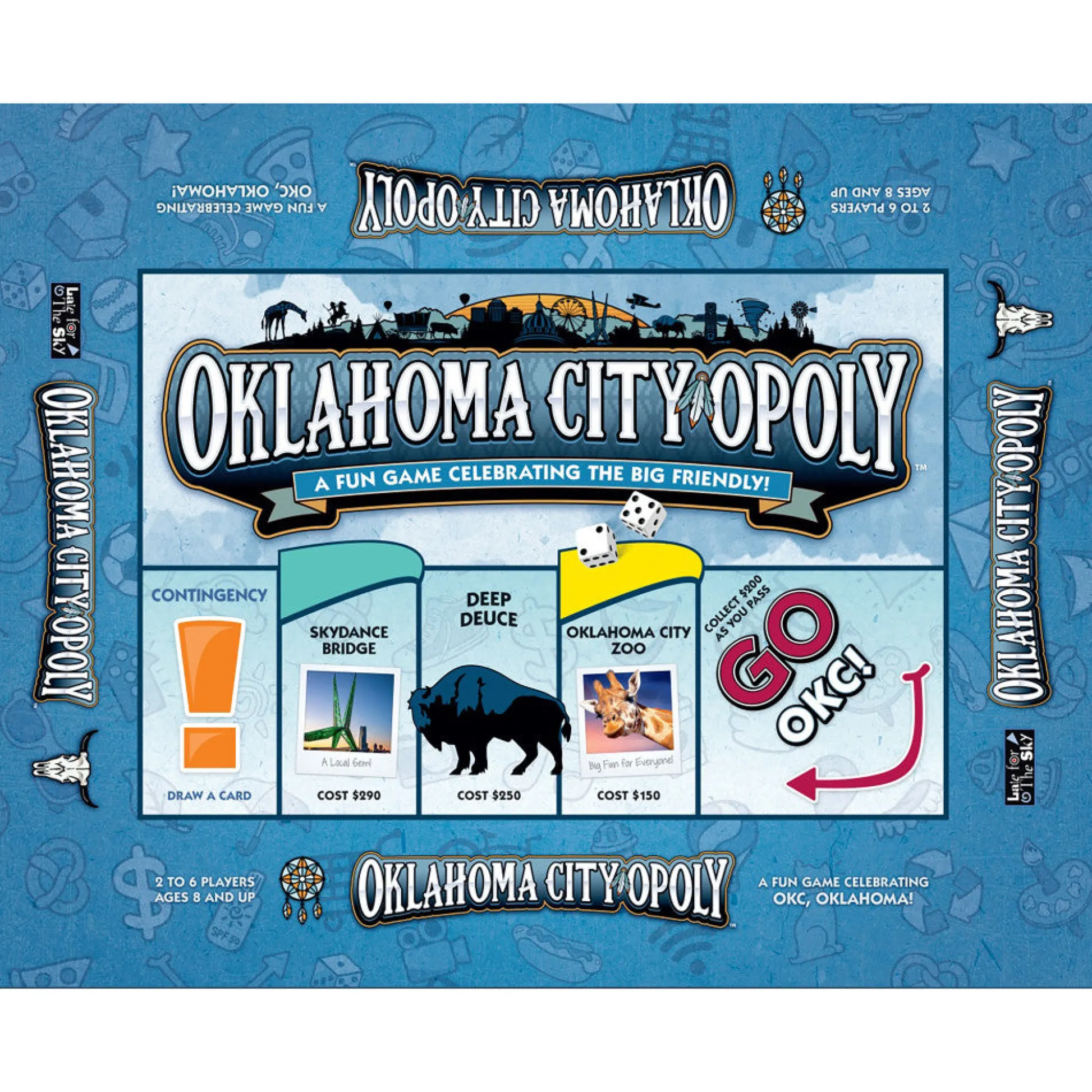 Flat River Group Oklahoma City-Opoly Themed Board Game by Late For The Sky* Board Games|Role-Playing Games