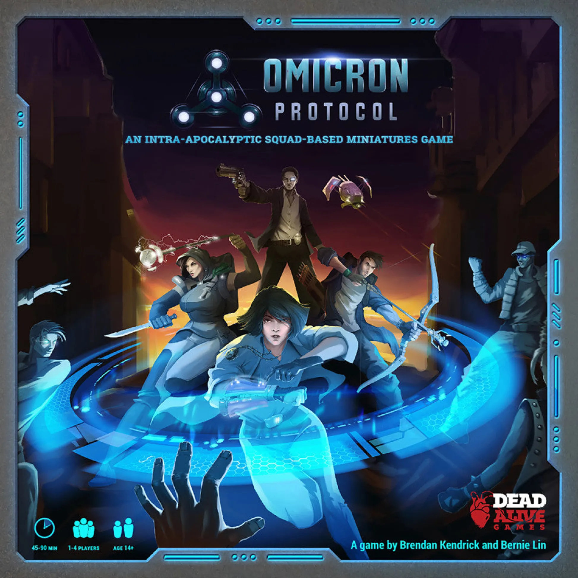 Flat River Group Omicron Protocol - 32mm Cyberpunk Miniatures Board Game* Miniature Figures & Games