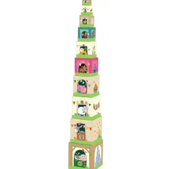 HABA USA On the Farm Cardboard Stacking & Nesting Cubes - Educational Toy for Toddlers* Blocks, Sorting & Stacking Toys