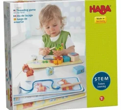 HABA USA On the Farm Threading Game - Educational Wooden Toy for Toddlers* Preschool Education Toys & Activities