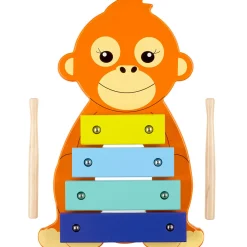 Flat River Group Orange Tree Toys Orangutan Xylophone - Colorful Wooden Musical Instrument Toy for Ages 3+* Preschool Education Toys & Activities