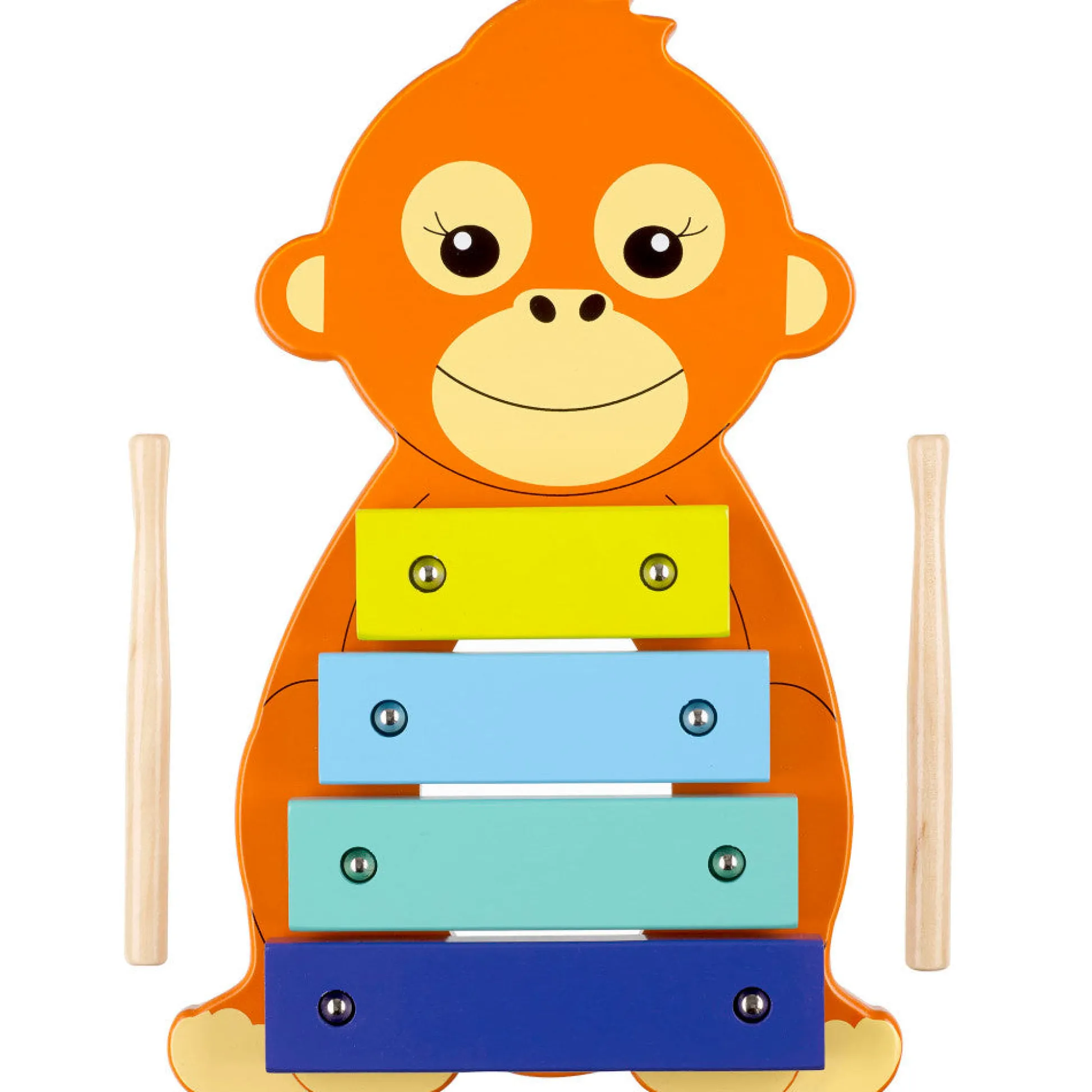 Flat River Group Orange Tree Toys Orangutan Xylophone - Colorful Wooden Musical Instrument Toy for Ages 3+* Preschool Education Toys & Activities