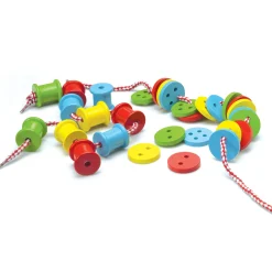 Educators Resource Original Toy Company Colorful Threading Buttons & Spools Set - Creative Play* Crafts & Activities