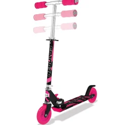 Flat River Group Ozbozz Nebulus Vibrant Kids' Scooter - Pink & Black, Adjustable, Safety-Enhanced* Ride-Ons