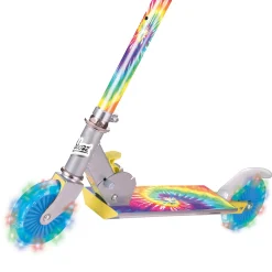 Flat River Group Ozbozz Tie-Dye Foldable Scooter with Light-Up Wheels* Ride-Ons