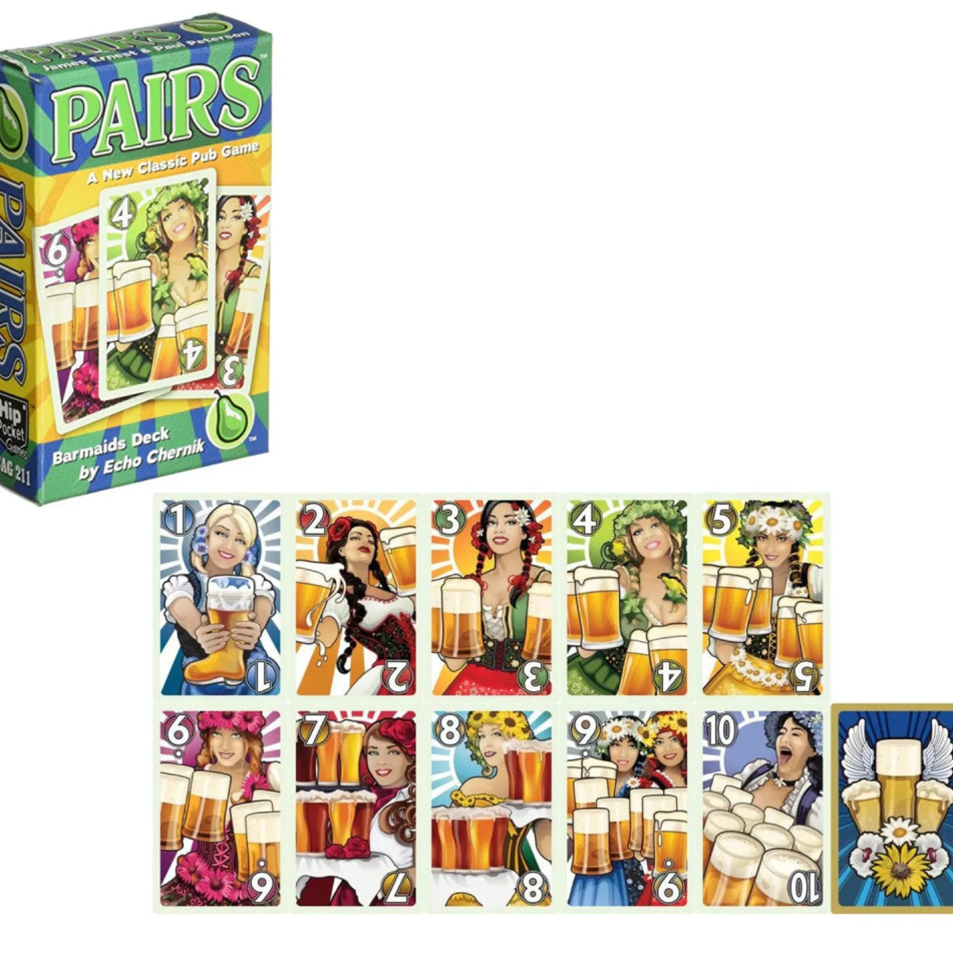 Flat River Group Pairs: Barmaids Deck - Echo Chernik Art Themed Card Game* Card Games