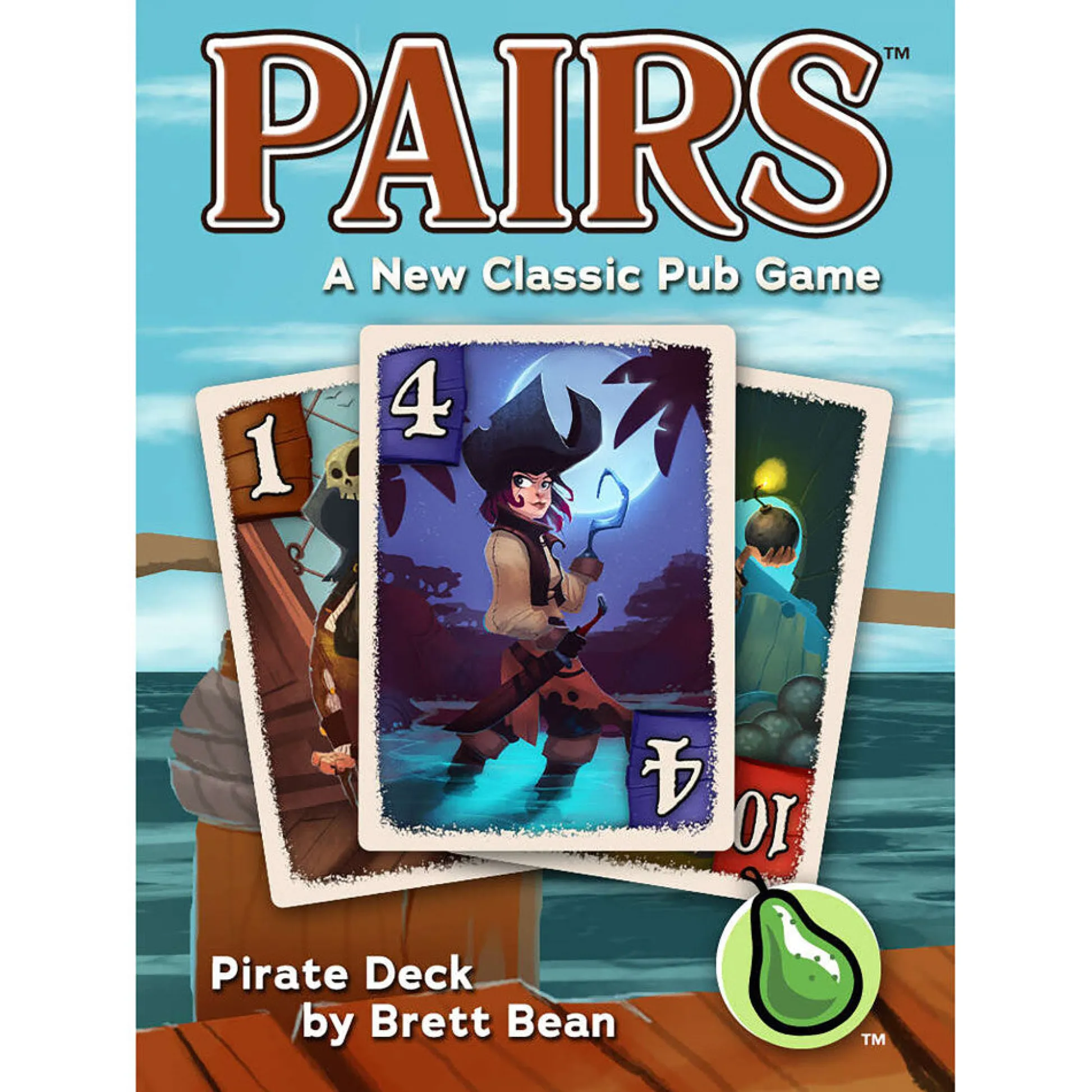 Flat River Group Pairs Pirate Deck Press Your Luck Card Game by Cheapass Games* Card Games