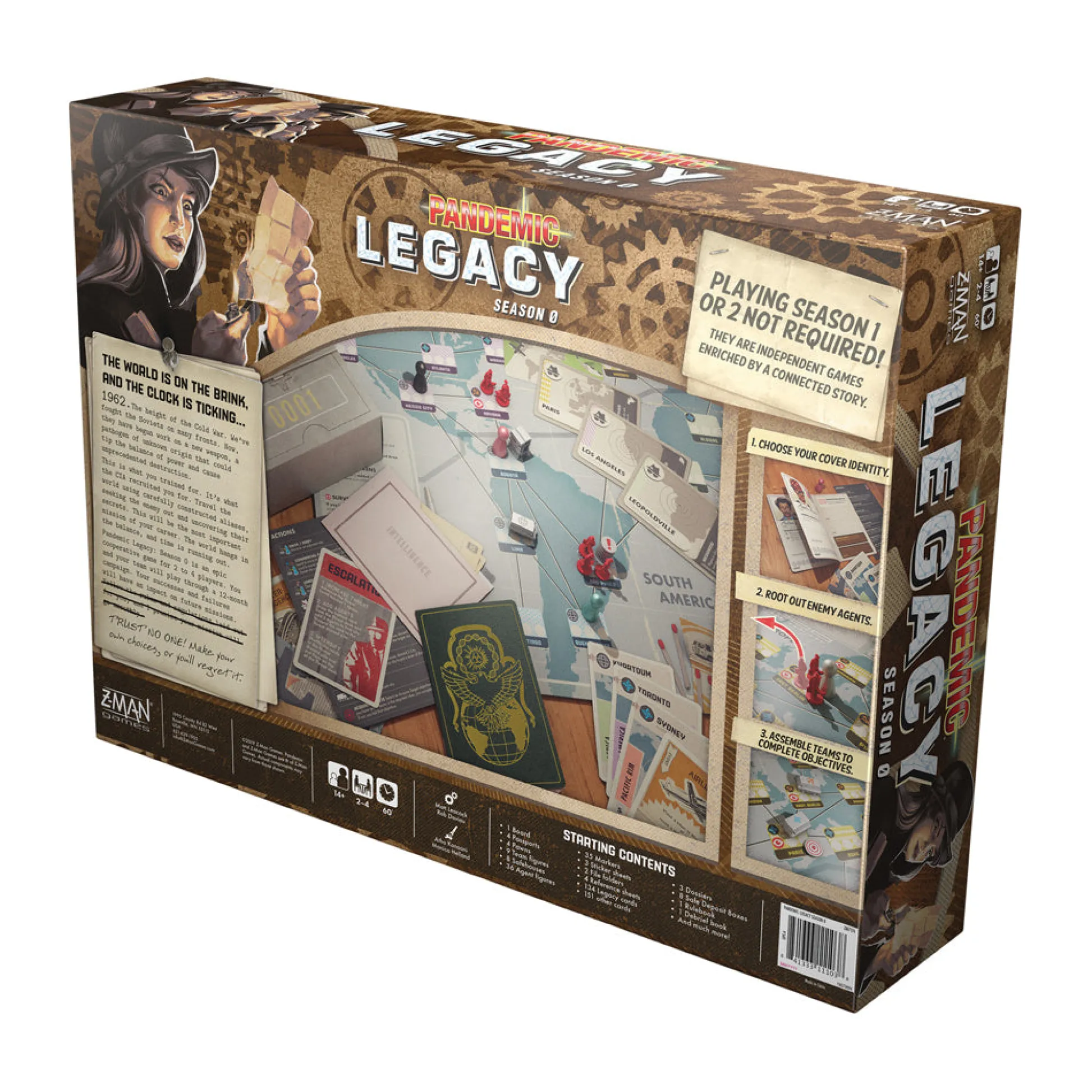 AreYouGame Pandemic Legacy Season 0 Cold War Espionage Board Game* Board Games|Role-Playing Games