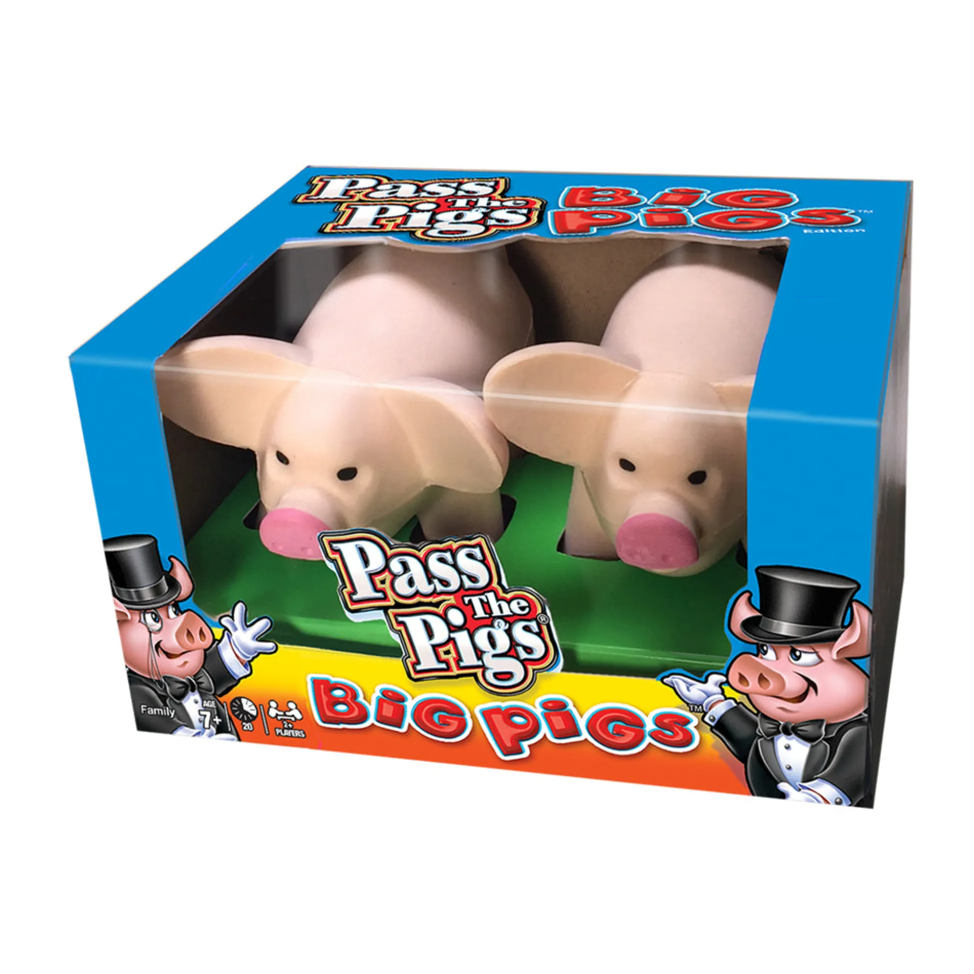 AreYouGame Pass The Pigs: Big Pigs Edition Oversized Foam Dice Game* Dice, Roll & Write Games|Social & Emotional Skills