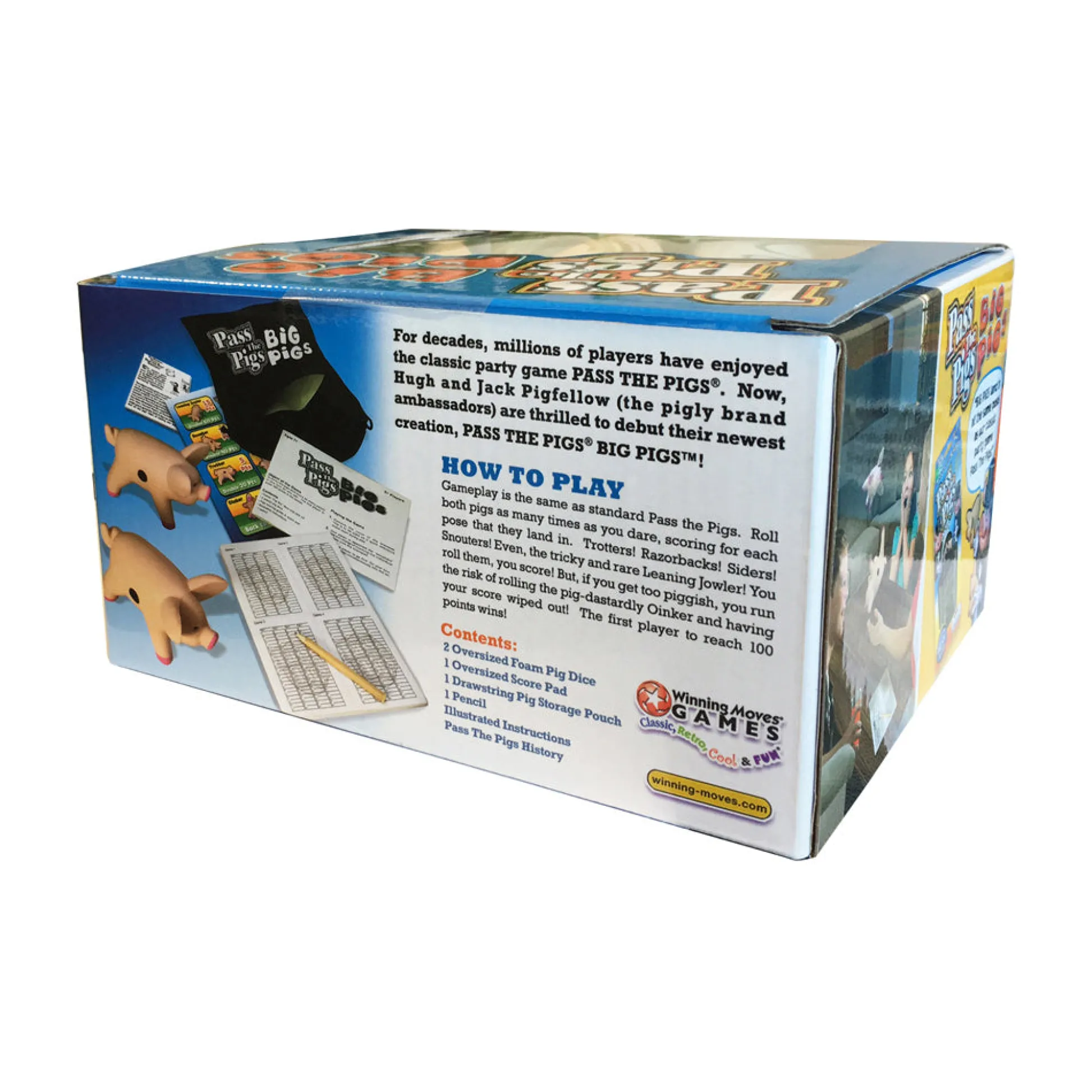 AreYouGame Pass The Pigs: Big Pigs Edition Oversized Foam Dice Game* Dice, Roll & Write Games|Social & Emotional Skills