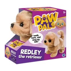 AreYouGame Paw Pals 6 inch Interactive Redley the Retriever Plush Toy* Social & Emotional Skills|Interactive Dolls & Pets