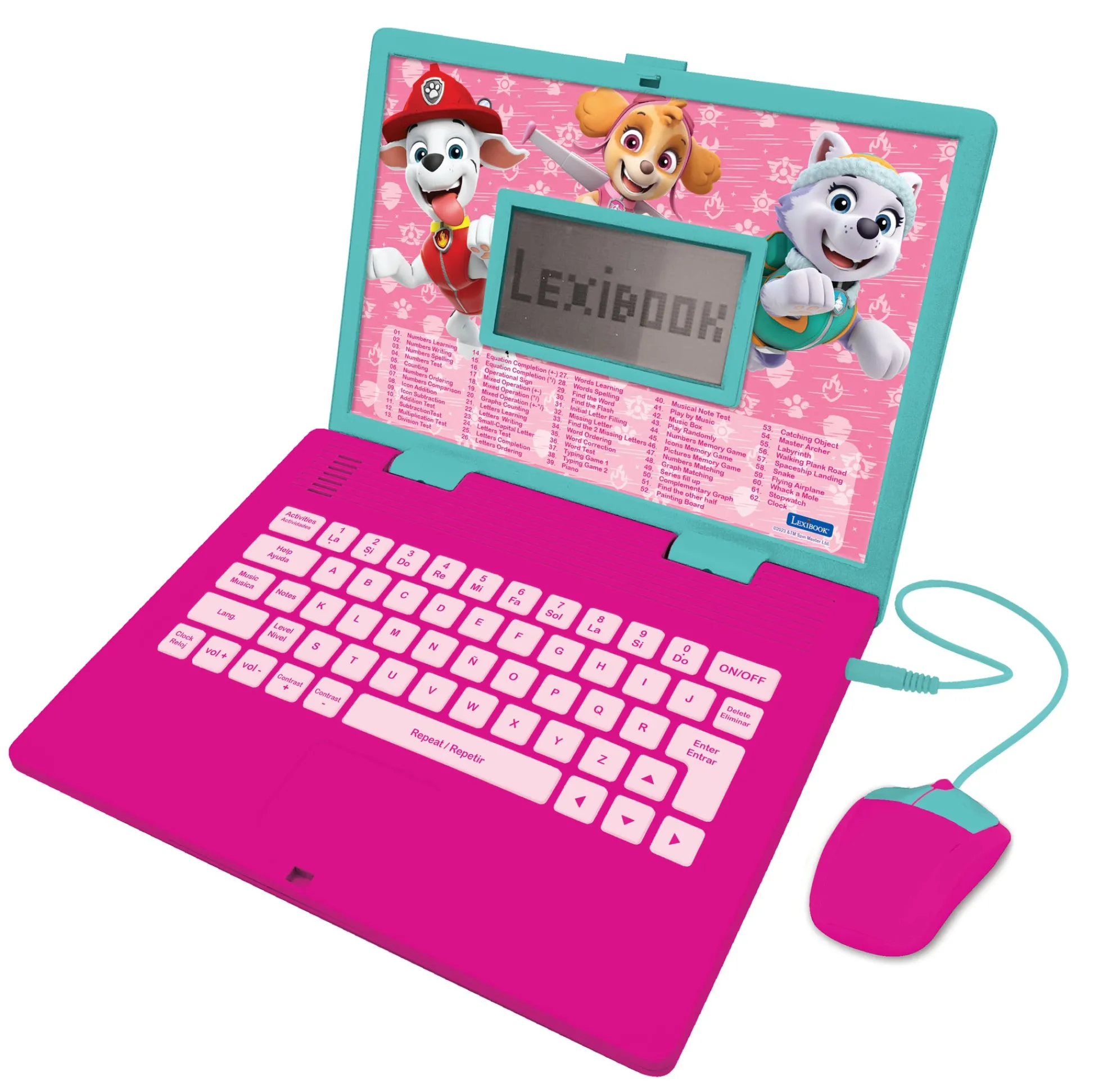 Lexibook Paw Patrol Bilingual Educational Laptop for Fun Learning* Preschool Pals