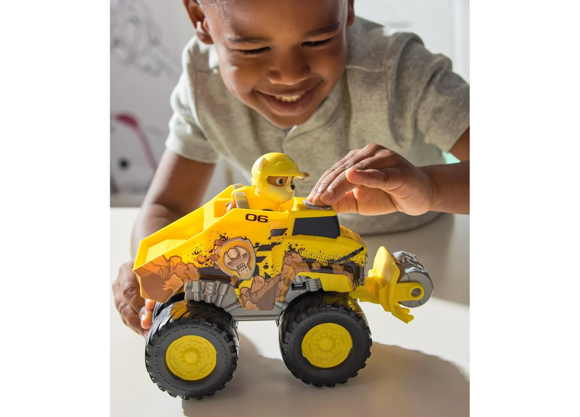 Macy's - Supplier Paw Patrol Rescue Wheels Rubble's Bulldozer Monster Truck* Preschool Pals|Playsets & Vehicles