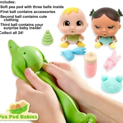 Flat River Group Pea Pod Babies Mystery Surprise 4pk - Mini Dolls & Accessories* Miniature & Collectible Dolls|Stuffed Animals & Plush Toys