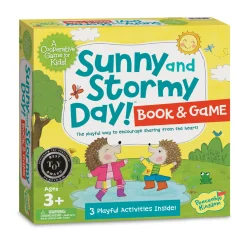 AreYouGame Peaceable Kingdom Sunny and Stormy Day! Emotional Learning Book & Game Set*Kids Toddler & Preschool Games & Puzzles|Kids Books