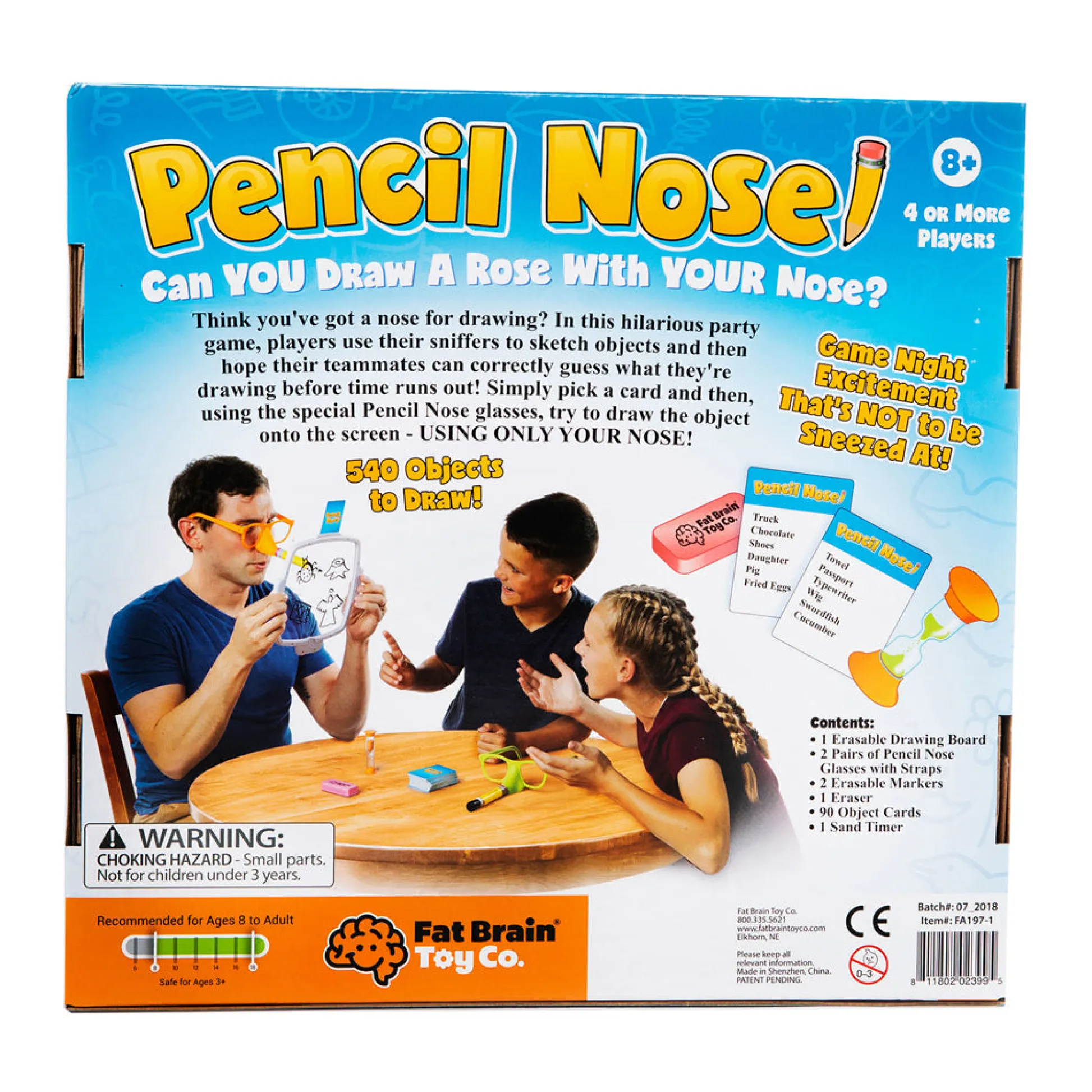 AreYouGame Pencil Nose Family Drawing Game by Fat Brain Toy Co.* Family & Entertainments Games