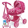 Flat River Group Peppa Pig Baby Classic Doll Pram Set - Pink & White Dots* Preschool Pals|Social & Emotional Skills