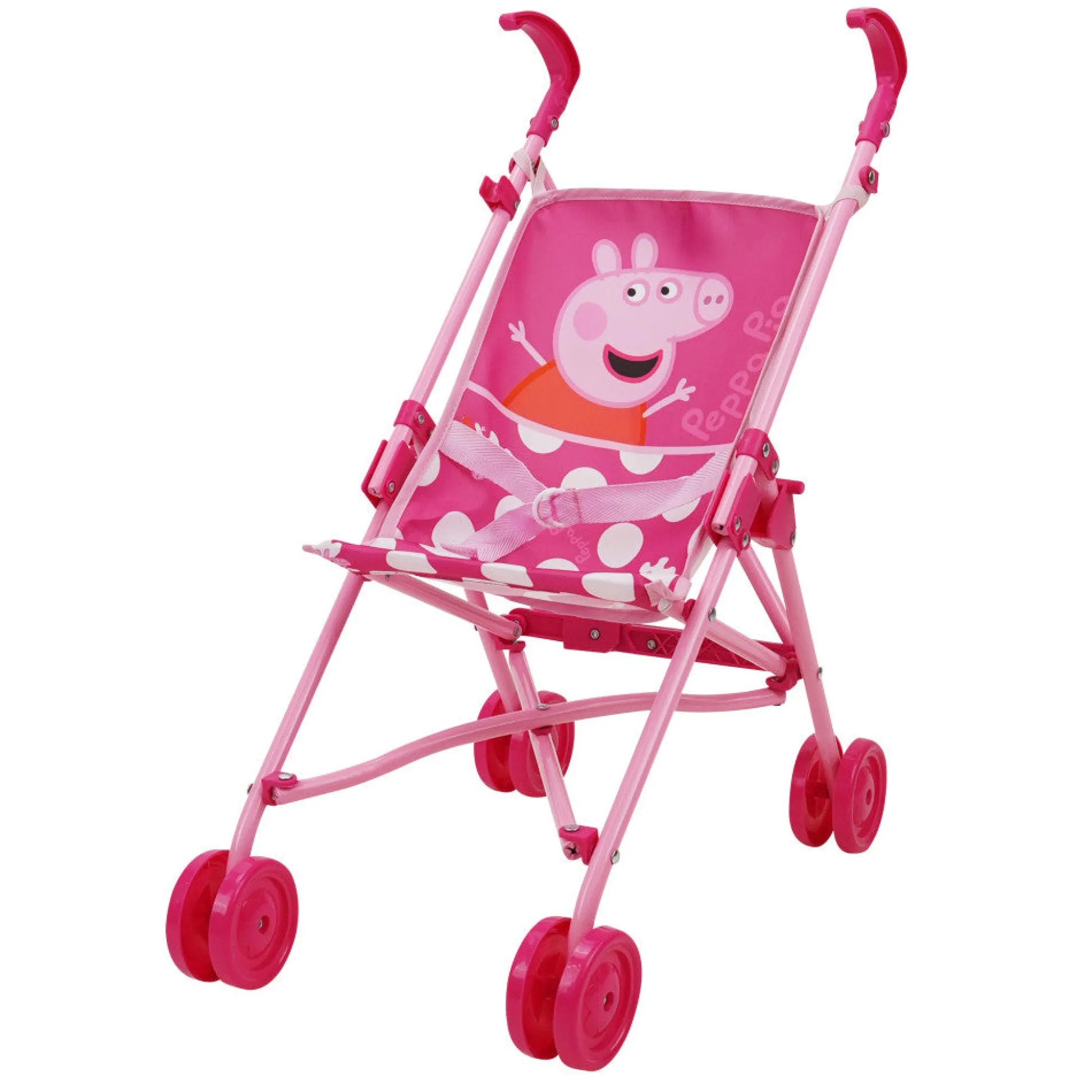 Flat River Group Peppa Pig Doll Umbrella Stroller in Pink & White Dots* Preschool Pals|Stuffed Animals & Plush Toys
