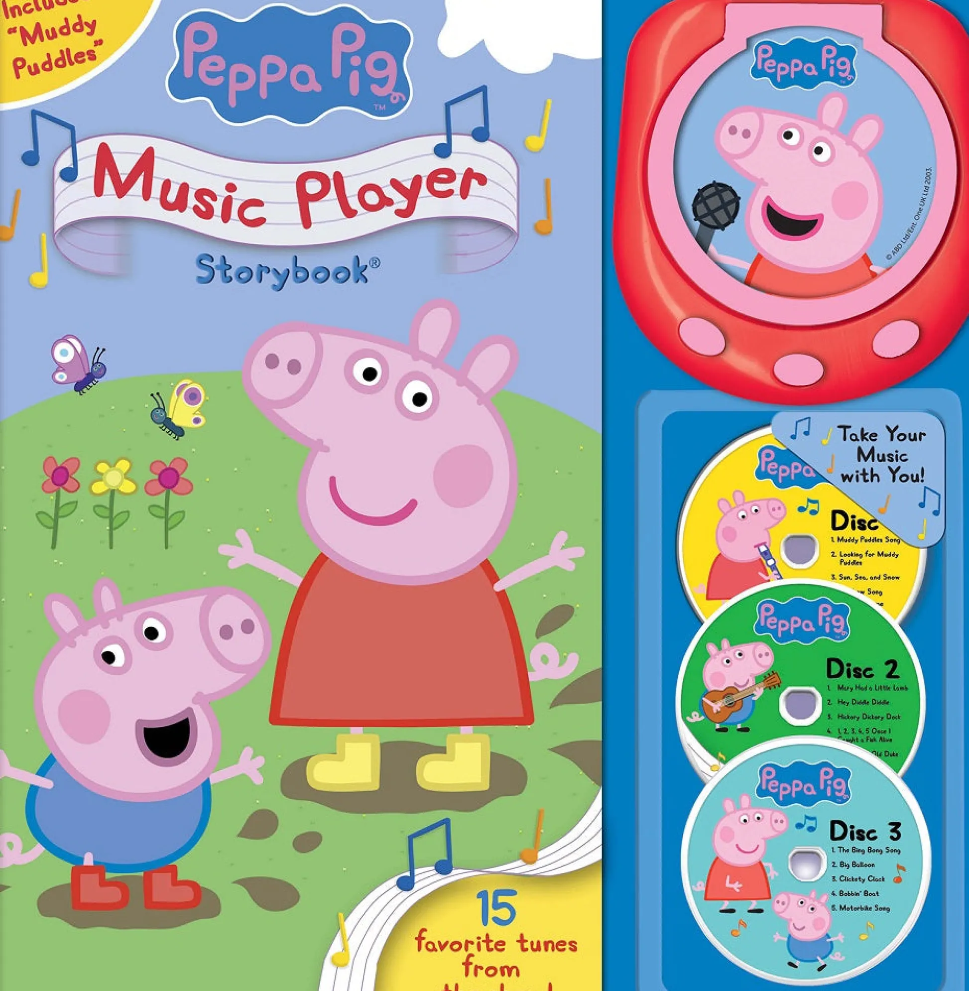 Readerlink Distribution Services Peppa Pig Hardcover Music Player Storybook with Tunes*Kids Preschool Pals|Reading, Writing & Speech