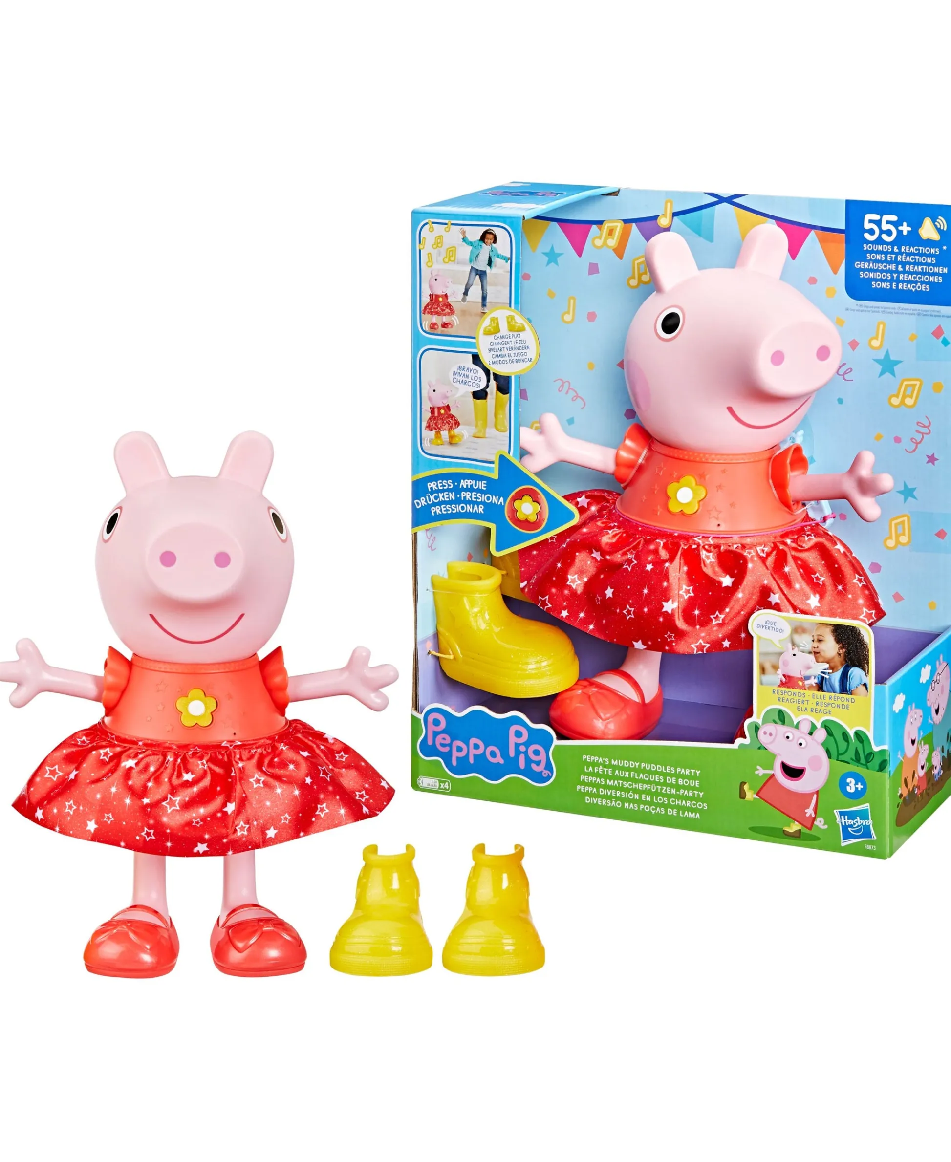Macy's - Supplier Peppa Pig Peppa's Muddy Puddles Party Interactive Doll* Preschool Pals|Social & Emotional Skills